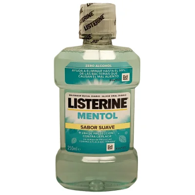 Listerine mouthwash 250 ml. Soft mint.