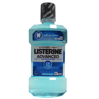 Listerine mouthwash 500 ml. Anti-tartar artic mint.