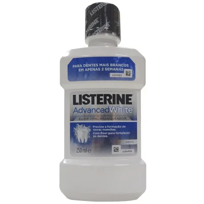 Listerine mouthwash 250 ml. Advanced white.