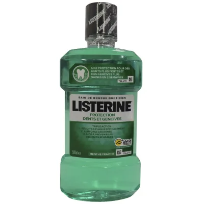 Listerine mouthwash 500 ml. Teeth & gum fresh mint.