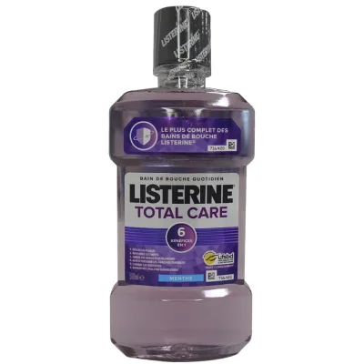 Listerine mouthwash 500 ml. Total care.