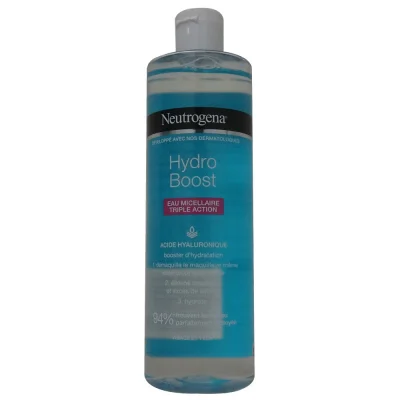 Neutrogena micellar water 400 ml. 3 in 1 hidro bost hyaluronic acid.