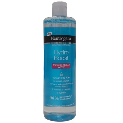 Neutrogena micellar water 400 ml. Hydro Boost hyaluronic water.