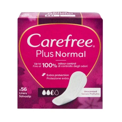CAREFREE Plus Pantyliners odour control 56pcs Normal