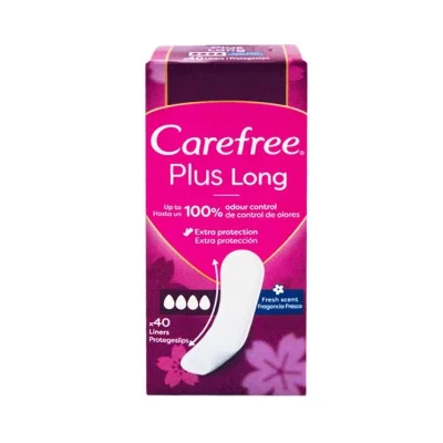 CAREFREE Plus Pantyliners odour control 40pcs Long