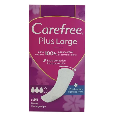 Carefree sanitary towels 36 u. Fresh plus large .