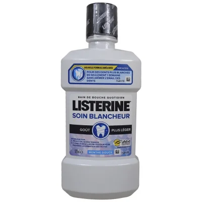 Listerine mouthwash 500 ml. Advanced white without alcohol.
