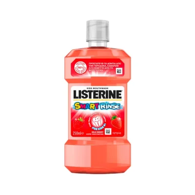 LISTERINE MOUTHWASH Kids Smart Rince for kids +6 250ml - Strawberry Flavor