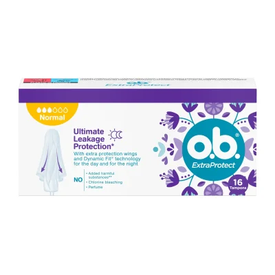 O.b. Extra Protect Normal Tampons 16 pack