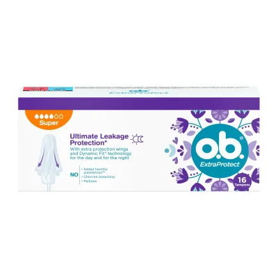 O.b. Extra Protect Super Tampons 16 pack