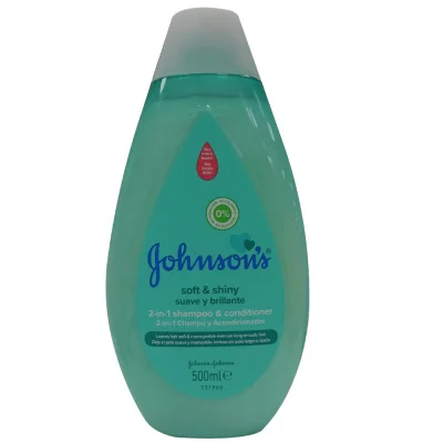 Johnson's shampoo 500 ml. 2 in 1 soft & shiny.