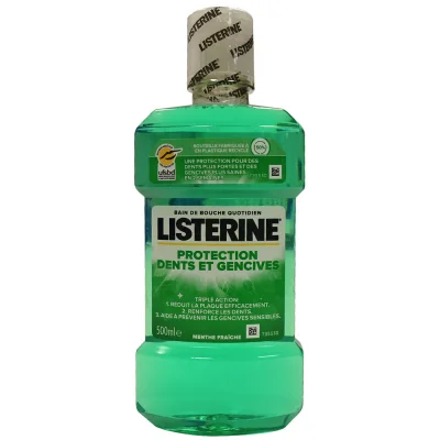 Listerine mouthwash 500 ml. Teeth & gum fresh mint.