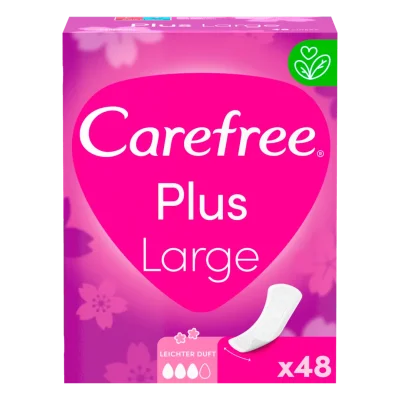 Carefree Plus Large Light Scent Panty Liners 48 pack