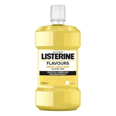 LISTERINE MOUTHWASH 500ml FRESH LIME & MINT