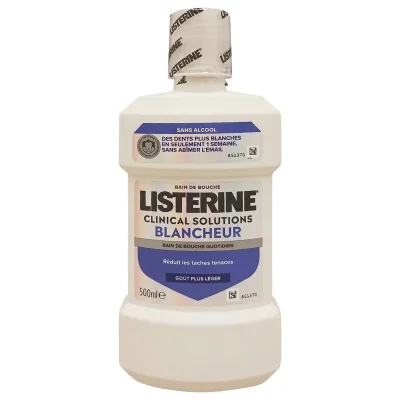 Listerine mouthwash 500 ml. Whitener. Alcohol-free.