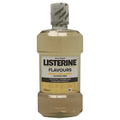 Listerine mouthwash 500 ml. Fresh lime.