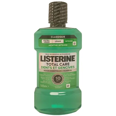 Listerine mouthwash 500 ml. Teeth and gum protection fresh mint.