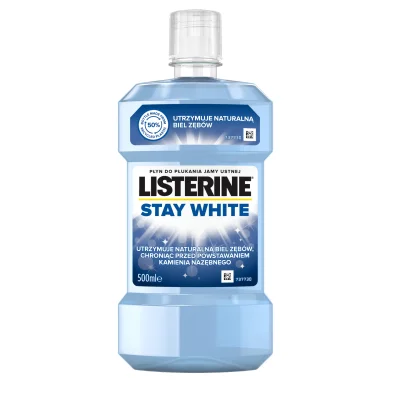 Listerine MOUTHWASH 500ML STAY WHITE 0416