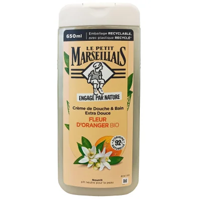 Le Petit Marseillais shower gel 650 ml. BIO Orange blossom.