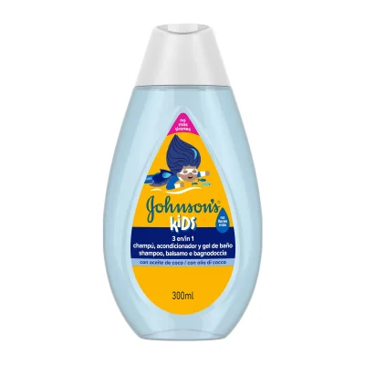 Johnson's Kids Champô, Condicionador e Gel de banho 3 em 1 300 ml