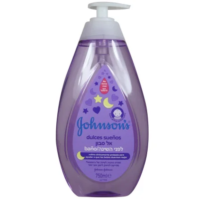 Johnson's shampoo 750 ml. Bed time with dispenser.