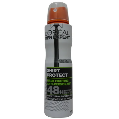 L'Oréal men expert spray deodorant 150 ml. Shirt protect.