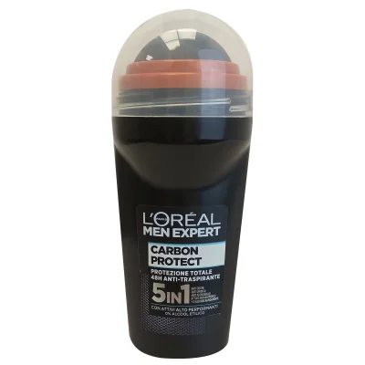 L'Oréal men expert roll-on deodorant 50 ml. Carbon protect.