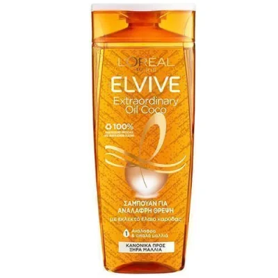 ELVIVE SHAMPOO 400ml EXTRAORDINARY OIL COCONUT