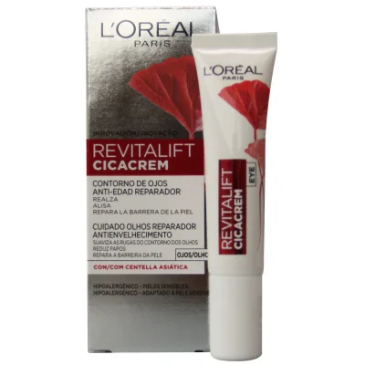 L'Oréal Revitalift cream 15 ml. Cicacream eye contour cream.