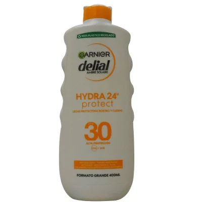 Garnier Delial sun solar milk 400 ml. Protection hydra protect 30.