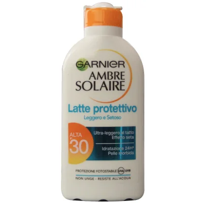 Garnier solar milk 200 ml. Protection 30.