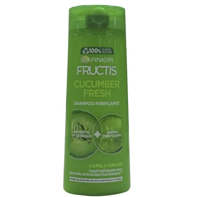 Garnier Fructis shampoo 250 ml. Fresh cucumber greasy hair.