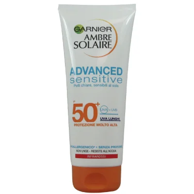 Garnier solar cream 200 ml. Sensitive protection 50.