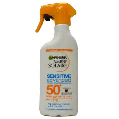 Garnier Delial sun solar milk spray 300 ml. Sensitive protection 50.
