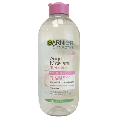 Garnier micellar water 400 ml. All in one sensitive skin.