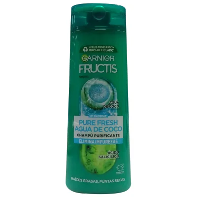Garnier Fructis shampoo 380 ml. Pure fresh coconut water.