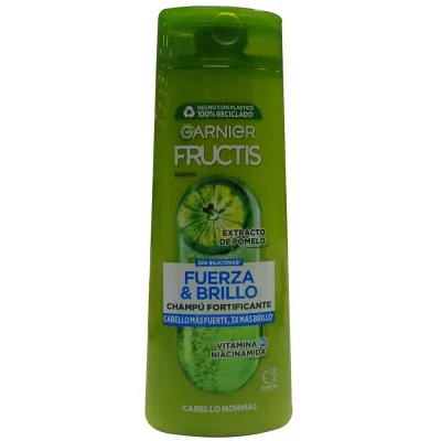 Garnier Fructis shampoo 380 ml. Strength and shine normal hair.