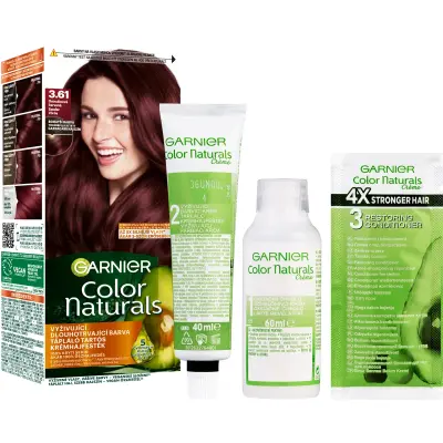Garnier Color Naturals 3.61 Blackberry Red Permanent Hair Colour