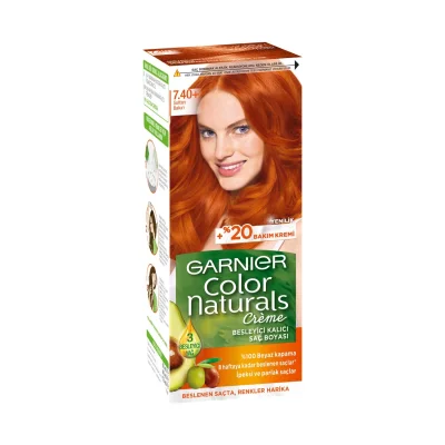 Garnier Color Natural Permanent Hair Color 7.40 Golden Copper