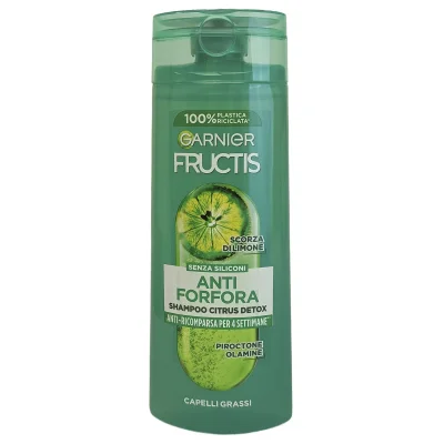 Garnier Fructis shampoo 250 ml. Anti-dandruff citrus detox.