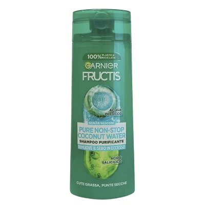 Garnier Fructis shampoo 250 ml. Pure coconut water.