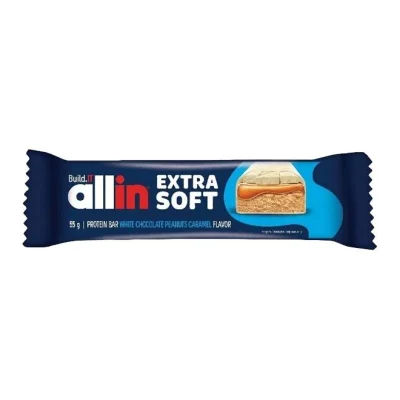 ALLIN Extra Soft bar Protein 55g - White Chocolate Peanut Caramel