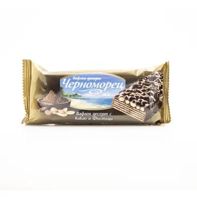 Chernomoretz Coated Wafer Cocoa And Peanuts 75g