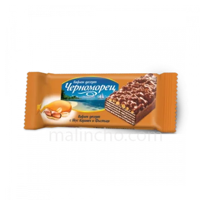 Chernomoretz Coated Wafer Caramel And Peanuts 75g