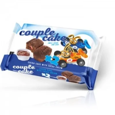 Cocoa Couple Cake With Cocoa Cream Filling 55g