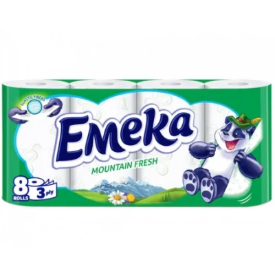Emeka Toilet Paper Mountain Fresh 8-Pack