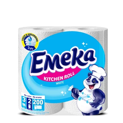 Emeka Kitchen Roll White 2 Pack