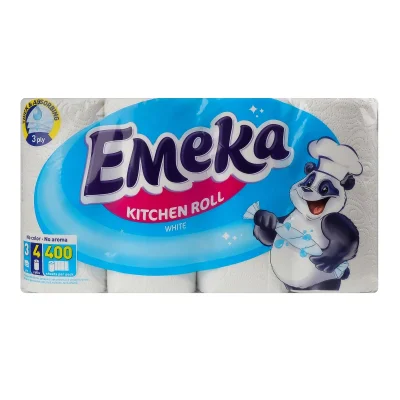 Emeka Kitchen Roll White 4 Pack