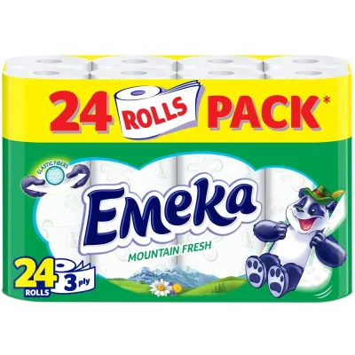 Emeka Toilet Paper Mountain Fresh 24-Pack