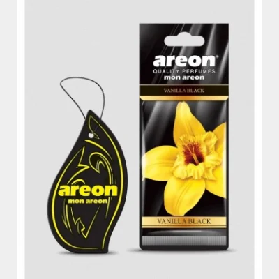 AREON PERFUME CAR CARD MON VANILLA BLACK